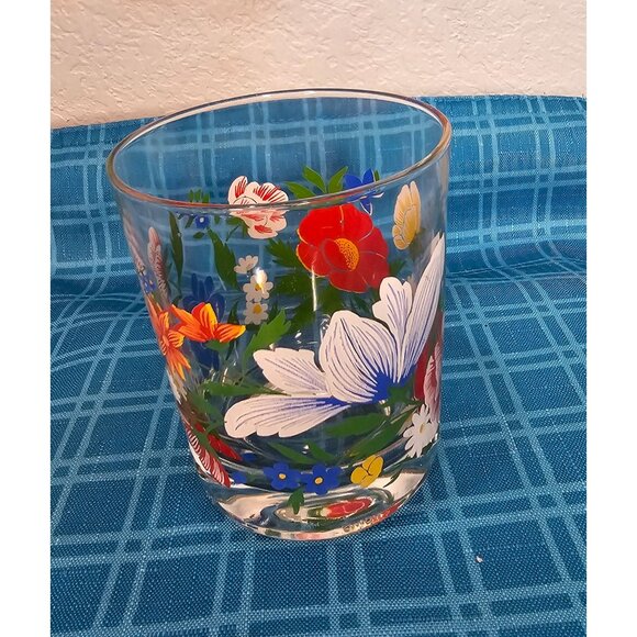 Reims France Floral replacement Juice glass or votive holder - Picture 5 of 10